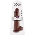 KING COCK - 12 DILDO BRAUN MIT EIER 30.48 CM - Vanelion Paradise