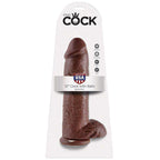 KING COCK - 12 DILDO BRAUN MIT EIER 30.48 CM - Vanelion Paradise