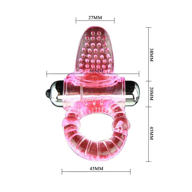 BAILE - SWEET ABS 10 RHYTHMS RING ROSA VIBRATOR PENISRING - Vanelion Paradise