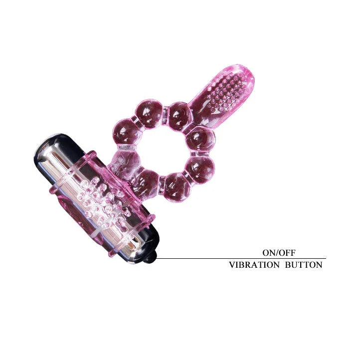 BAILE - SILIKONRING 10 ZUNGENRHYTHMEN MIT ROSA VIBRATION - Vanelion Paradise