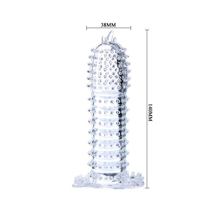 BAILE - PENISHÜLLE MIT REIZPUNKTEN LILA 14 CM