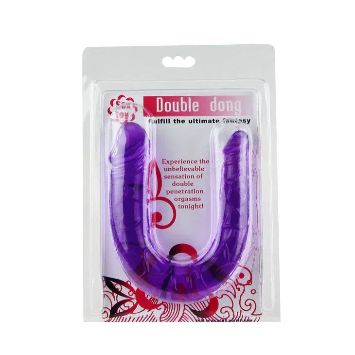 BAILE - DOPPELDILDO IN FLIEDER FLEXIBLER GELEE - Vanelion Paradise