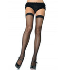LEG AVENUE - SCHWARZE NYLON-NETZSTRÜMPFE - Vanelion Paradise