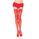 LEG AVENUE - ROTE STRUMPFHOSE MIT SELBSTKLEBENDER SPITZE - Vanelion Paradise