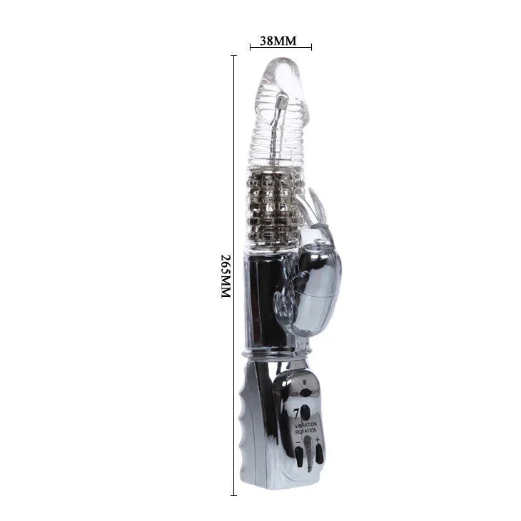BAILE - AMOUR RAKETEN TRANSPARENTER ROTATOR 26.5 CM - Vanelion Paradise