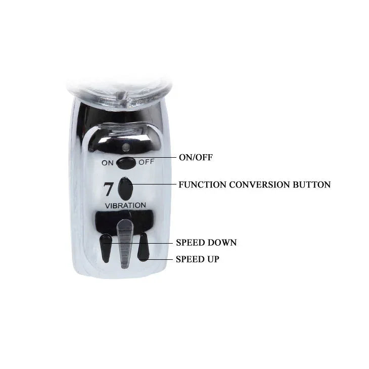 BAILE - AMOUR RAKETEN TRANSPARENTER ROTATOR 26.5 CM - Vanelion Paradise