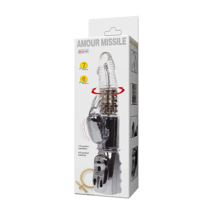 BAILE - AMOUR RAKETEN TRANSPARENTER ROTATOR 26.5 CM - Vanelion Paradise