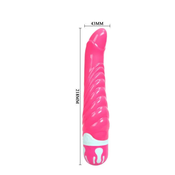 BAILE Realistischer G-Punkt-Vibrator, Rosa, 21,8 cm – 10 Modi, tauchfähig - Vanelion Paradise