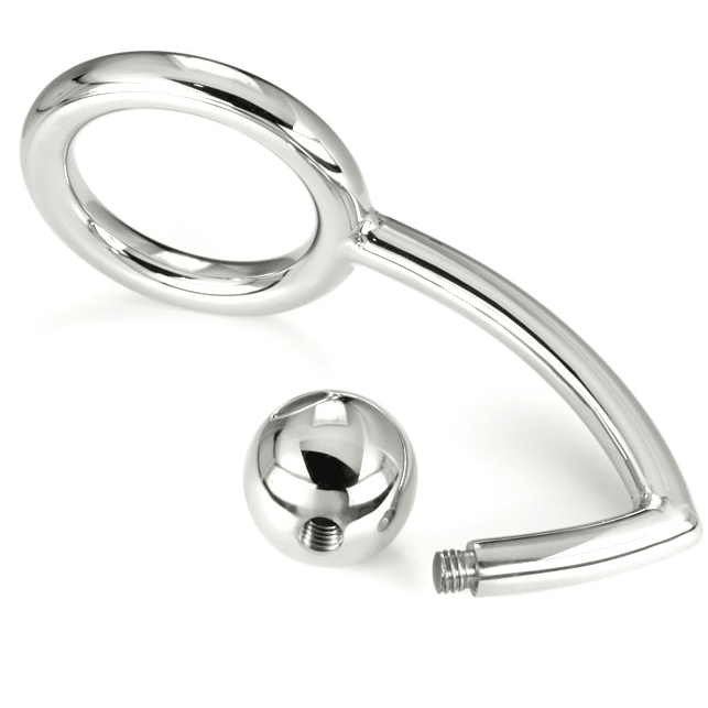 METAL HARD - PENISRING MIT ANAL-EINDRINGLINGSHAKEN, 45 MM