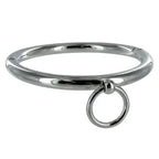 METAL HARD - BDSM-HALSKETTE MIT RING 10CM - Vanelion Paradise