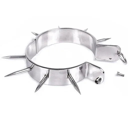 METAL HARD - BDSM-SKLAVENHALSBAND MIT SPITZEN - Vanelion Paradise