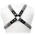 LEATHER BODY - PYRAMID STUD HARNESS - Vanelion Paradise
