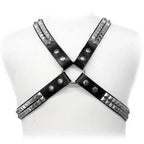LEATHER BODY - PYRAMID STUD HARNESS - Vanelion Paradise