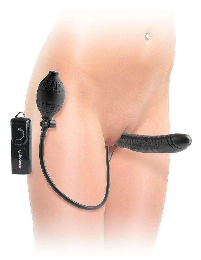 FETISH FANTASY SERIE INFLATABLE VIBRATING STRAPLESS STRAP-ON - Vanelion Paradise