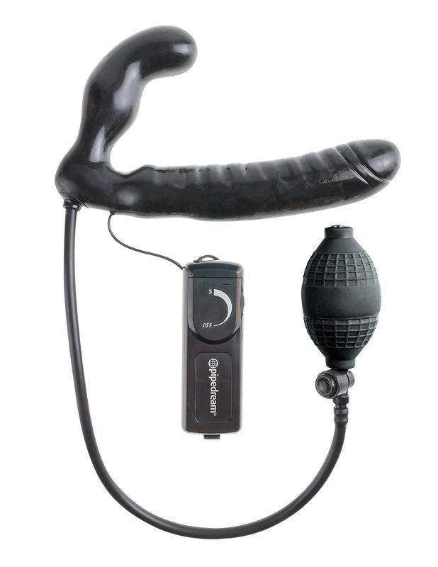 FETISH FANTASY SERIE INFLATABLE VIBRATING STRAPLESS STRAP-ON - Vanelion Paradise