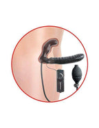 FETISH FANTASY SERIE INFLATABLE VIBRATING STRAPLESS STRAP-ON - Vanelion Paradise