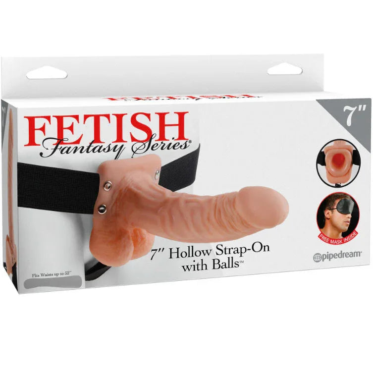 FETISH FANTASY SERIES - 7 HOHL STRAP-ON MIT BLLEN 17,8 CM FLEISCH - Vanelion Paradise