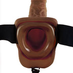 FETISH FANTASY SERIES - 9 HOHL STRAP-ON MIT BLLEN 22,9 CM BRAUN - Vanelion Paradise