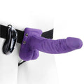 FETISH FANTASY SERIES - 7 HOLLOW STRAP-ON VIBRIEREND MIT BLLEN 17,8CM LILA - Vanelion Paradise