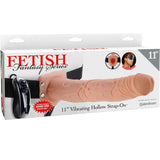 FETISH FANTASY SERIES - 11 HOLLOW STRAP-ON VIBRIEREN MIT BLLEN 27,9CM FLEISCH - Vanelion Paradise