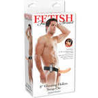 FETISH FANTASY SERIES - 19 CM VIBRIERENDER HOHL-STRAP-ON BRAUN - Vanelion Paradise