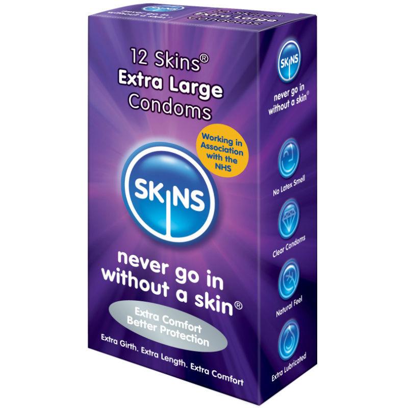 SKINS - HAUTKONDOM EXTRA GROSS 12 PACK