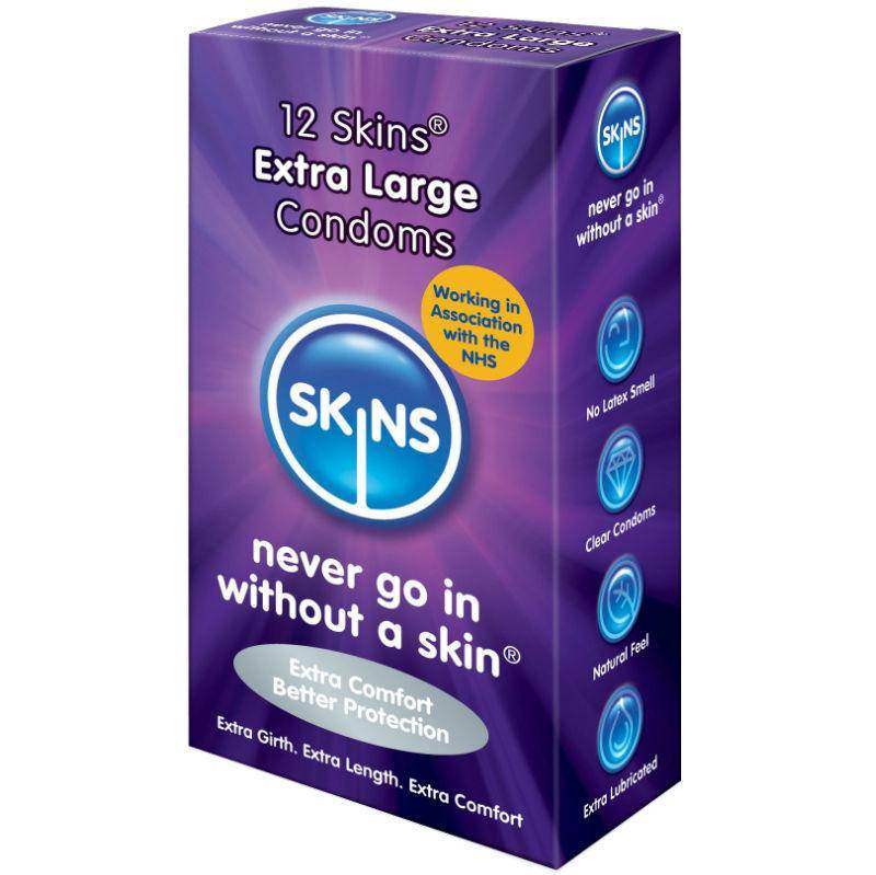 SKINS - HAUTKONDOM EXTRA GROSS 12 PACK - Vanelion Paradise