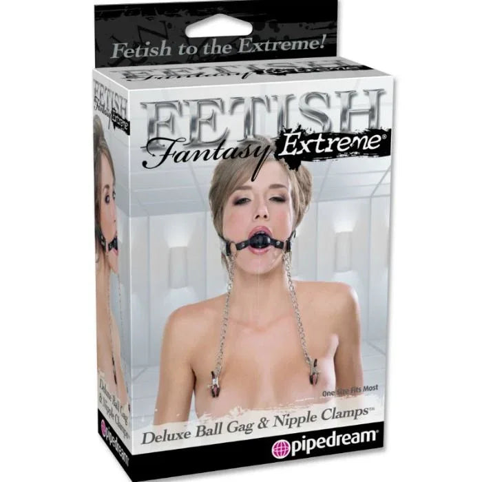 FETISH FANTASY EXTREME - DELUXE BALL GAG UND NIPPELKLAMMER - Vanelion Paradise