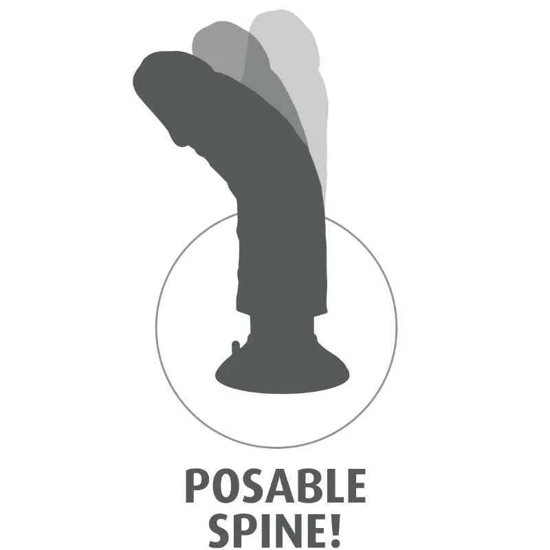 KING COCK - VIBRATORDILDO 15.24 CM NATÜRLICH - Vanelion Paradise