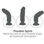 KING COCK - VIBRATORDILDO 17.78 CM NATÜRLICH - Vanelion Paradise