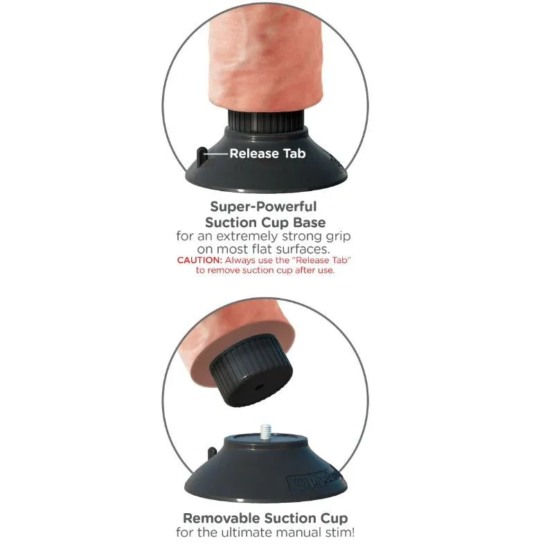 KING COCK - VIBRATORDILDO 23 CM NATÜRLICH - Vanelion Paradise