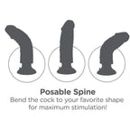 KING COCK - VIBRATORDILDO MIT HODEN 23 CM NATUR - Vanelion Paradise