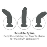 KING COCK - VIBRATORDILDO MIT HODEN 25.5 CM BRAUNE FARBE - Vanelion Paradise