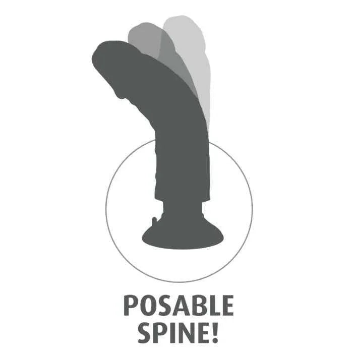KING COCK - VIBRATORDILDO MIT HODEN 25.5 CM BRAUNE FARBE - Vanelion Paradise