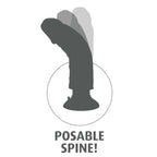 KING COCK - VIBRATORDILDO MIT HODEN 25.5 CM BRAUNE FARBE - Vanelion Paradise