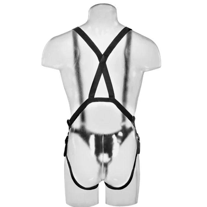 KING COCK - 30,5 CM HOLLOW STRAP-ON SUSPENDER SYSTEM - FLEISCH - Vanelion Paradise