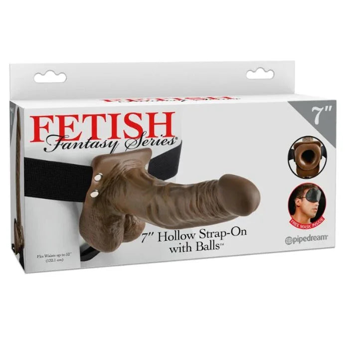 FETISH FANTASY SERIES - 7 HOHLER STRAP-ON MIT BLLEN - Vanelion Paradise