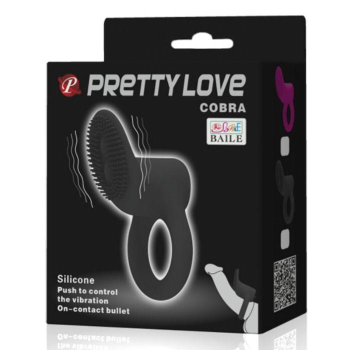 PRETTY LOVE - COBRA VIBRATORRING SCHWARZ