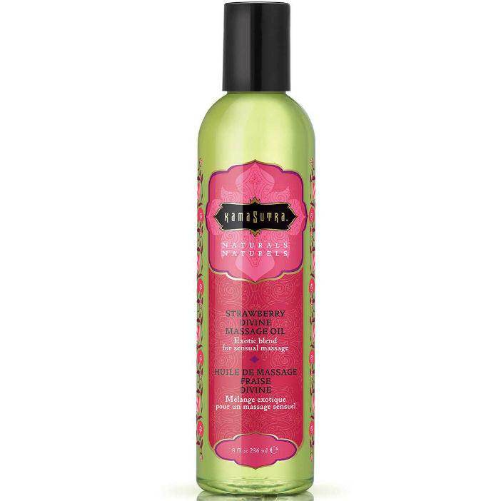 KAMASUTRA - NATURALS GÖTTLICHES ERDBEERMASSAGEÖL 236ML - Vanelion Paradise