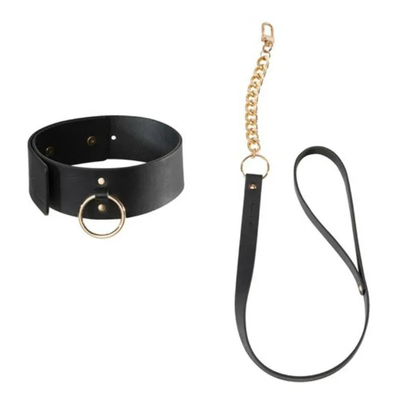 BIJOUX INDISCRETS MAZE - SCHWARZE HALSKETTE MIT RIEMEN - Vanelion Paradise