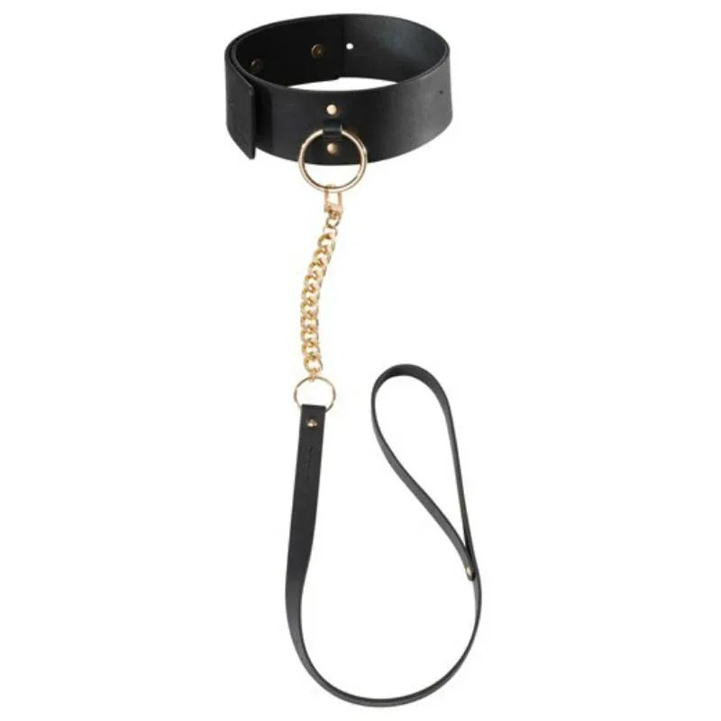 BIJOUX INDISCRETS MAZE - SCHWARZE HALSKETTE MIT RIEMEN - Vanelion Paradise