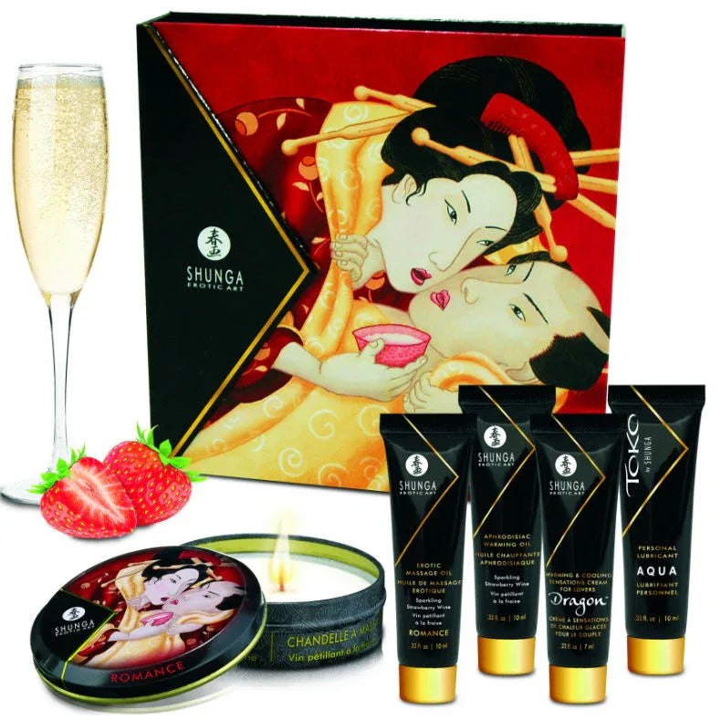 SHUNGA - GEHEIMES GEISHA-ERDBEER- UND CAVA-KIT - Vanelion Paradise