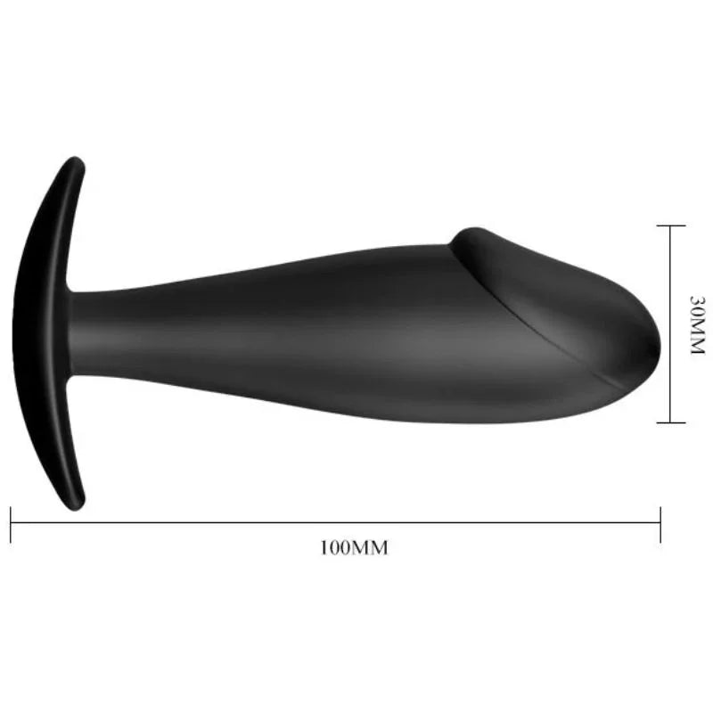 PRETTY LOVE - ANAL PLUG SILIKON PENISFORM SCHWARZ - Vanelion Paradise