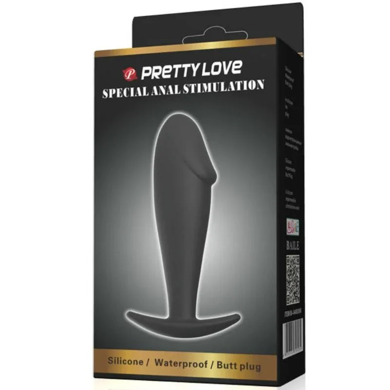 PRETTY LOVE - ANAL PLUG SILIKON PENISFORM SCHWARZ - Vanelion Paradise