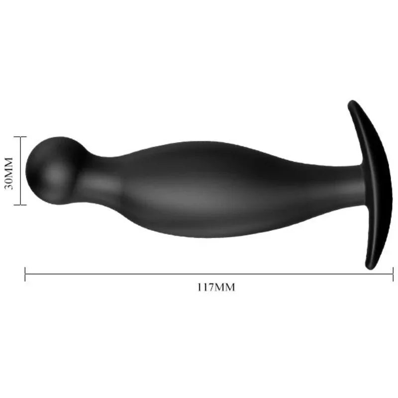 PRETTY LOVE - SILIKON ANALPLUG 11.7 CM SCHWARZ - Vanelion Paradise
