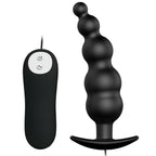 PRETTY LOVE - ANALPLUG AUS SILIKON EXTRA STIMULATION UND 12 VIBRATIONSMODI SCHWARZ - Vanelion Paradise