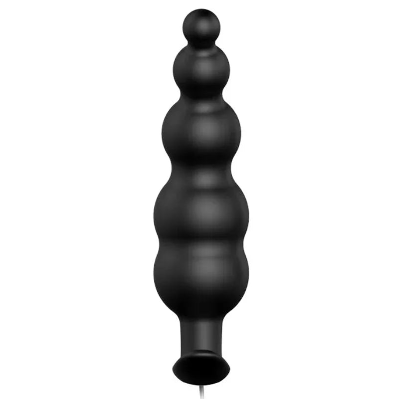 PRETTY LOVE - ANALPLUG AUS SILIKON EXTRA STIMULATION UND 12 VIBRATIONSMODI SCHWARZ - Vanelion Paradise