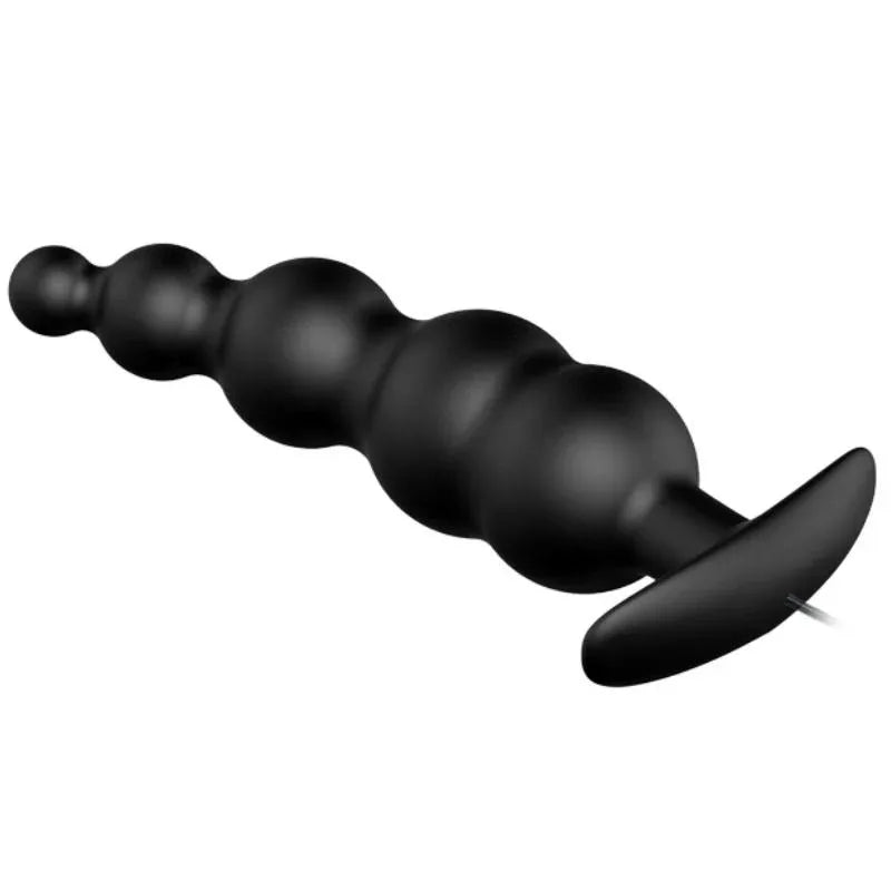 PRETTY LOVE - ANALPLUG AUS SILIKON EXTRA STIMULATION UND 12 VIBRATIONSMODI SCHWARZ - Vanelion Paradise