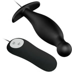 PRETTY LOVE - SILIKON ANALPLUG 12 VIBRATIONSMODI SCHWARZ - Vanelion Paradise