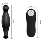PRETTY LOVE - SILIKON ANALPLUG 12 VIBRATIONSMODI SCHWARZ - Vanelion Paradise